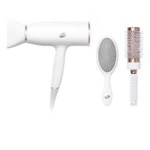 - T3 White and Gold Hair Styling Tools